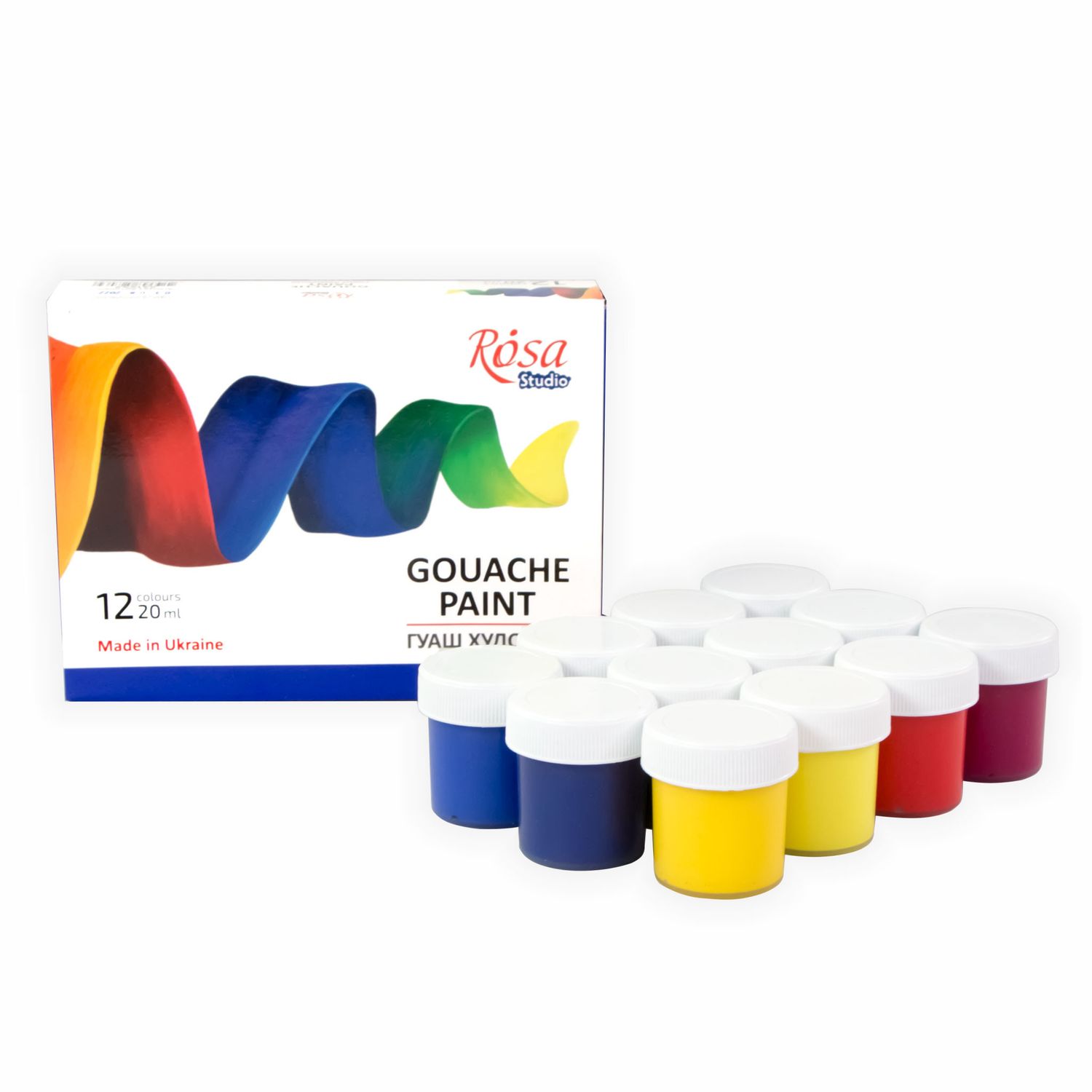 Rosa Gouache Paint 12 x 20ml Colour Classic Set