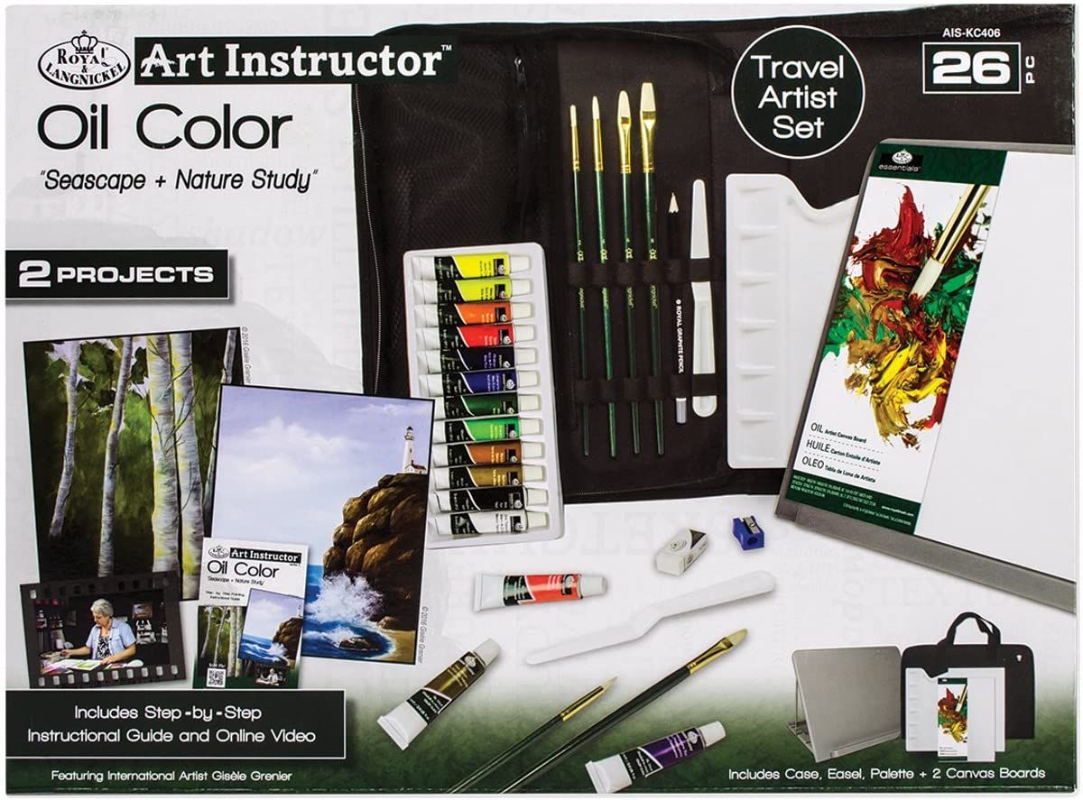Royal &amp; Langnickel Art Instructor Oil Set w/ Easel