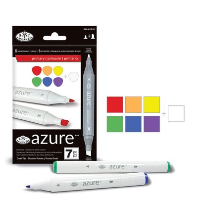 Royal &amp; Langnickel Azure Professional Artists Marker Set 7pc PRIMARY **ND**