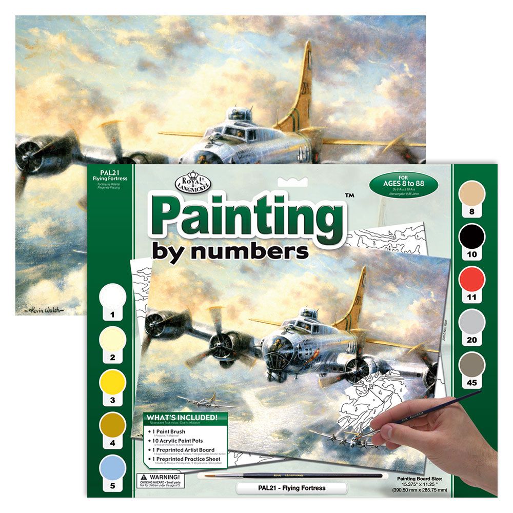 Royal &amp; Langnickel Paint By Numbers Flying Fortress