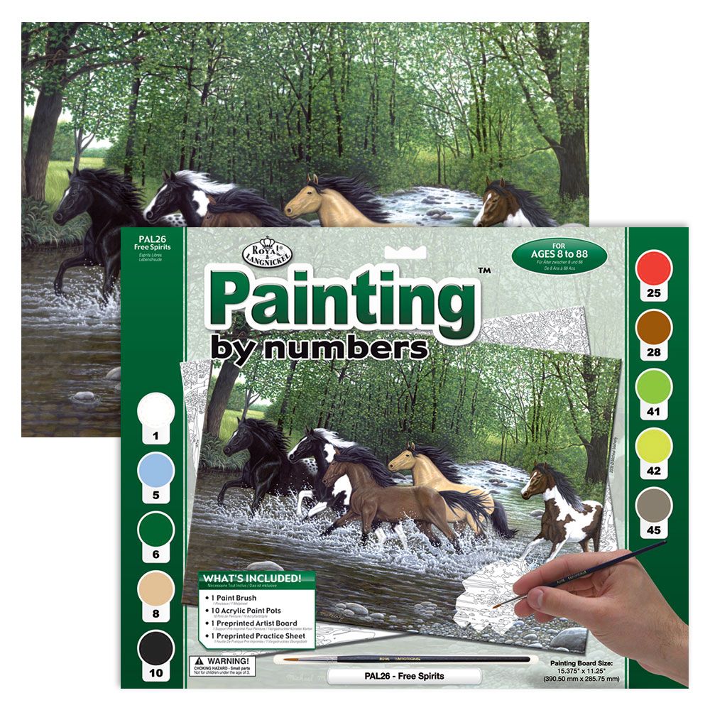 Royal &amp; Langnickel Paint By Numbers Free Spirits