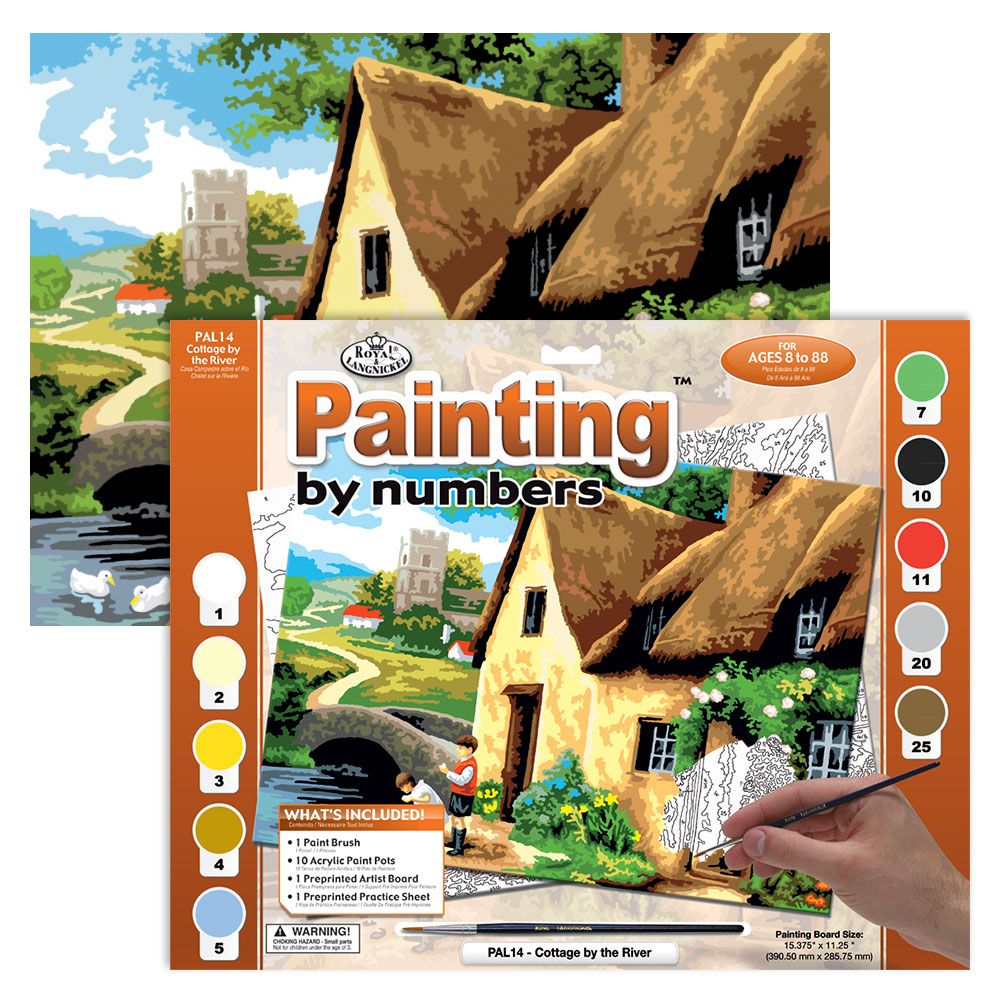 Royal &amp; Langnickel Paint by Numbers Cottage by the River