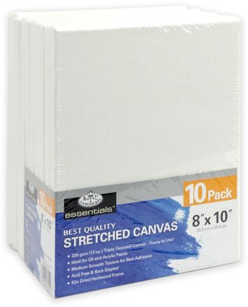 Royal &amp; Langnickel Canvas Stretched 8"x10" (10 Pack) **ND**