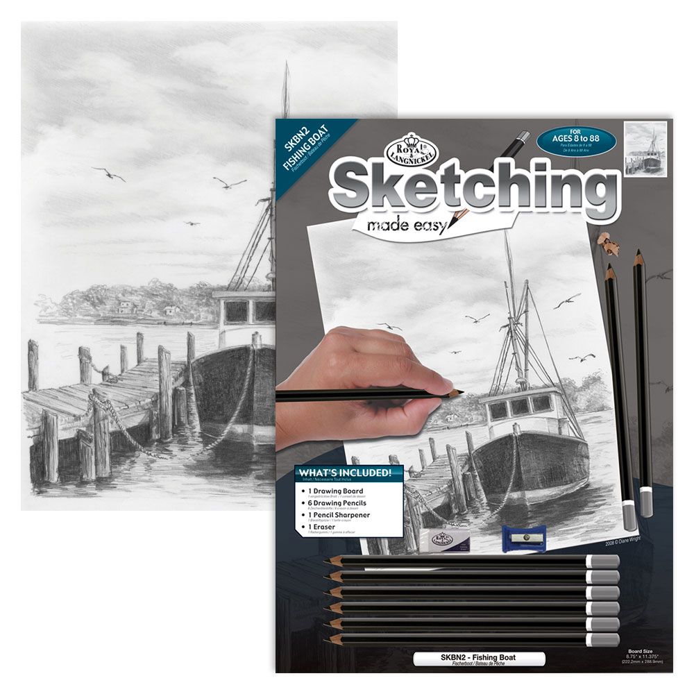 Royal &amp; Langnickel Sketching Made Easy Fishing Boat