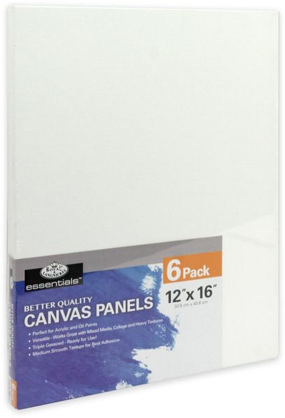 Royal Langnickel Canvas Panels 12"x16" (6 Pack) **ND**