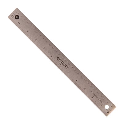 Ruler Acme Cork Back 12"