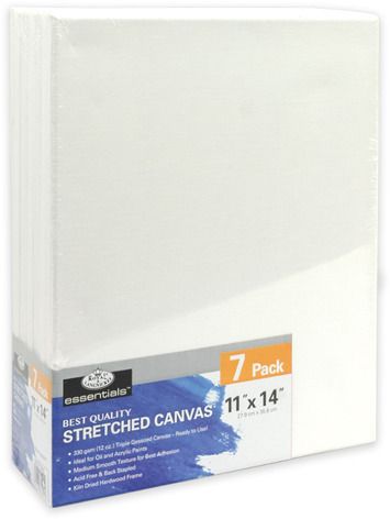 Royal &amp; Langnickel Canvas Stretched 11"x14" (7 Pack) **ND**