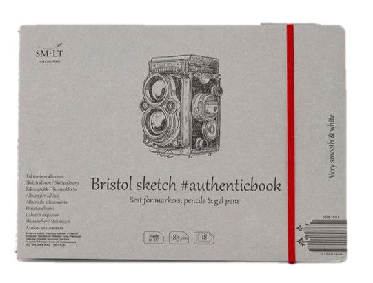 SM.LT authenticpad Album Bristol Sketch 24.5cm x 176cm 185gsm 18shts **ND**