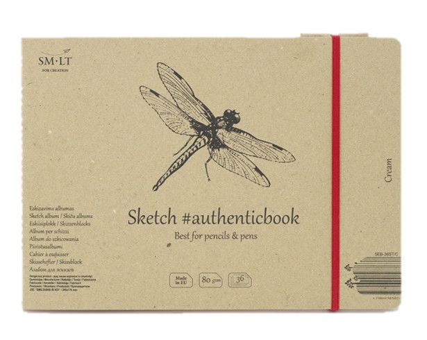 SM.LT authenticpad Album Sketch Cream 24.5cm x 176cm 80gsm 36shts **ND**