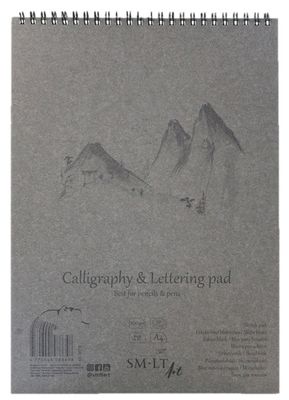 SM.LT authenticpad Coil Calligraphy &amp; Lettering A4 100gsm 50shts **ND**