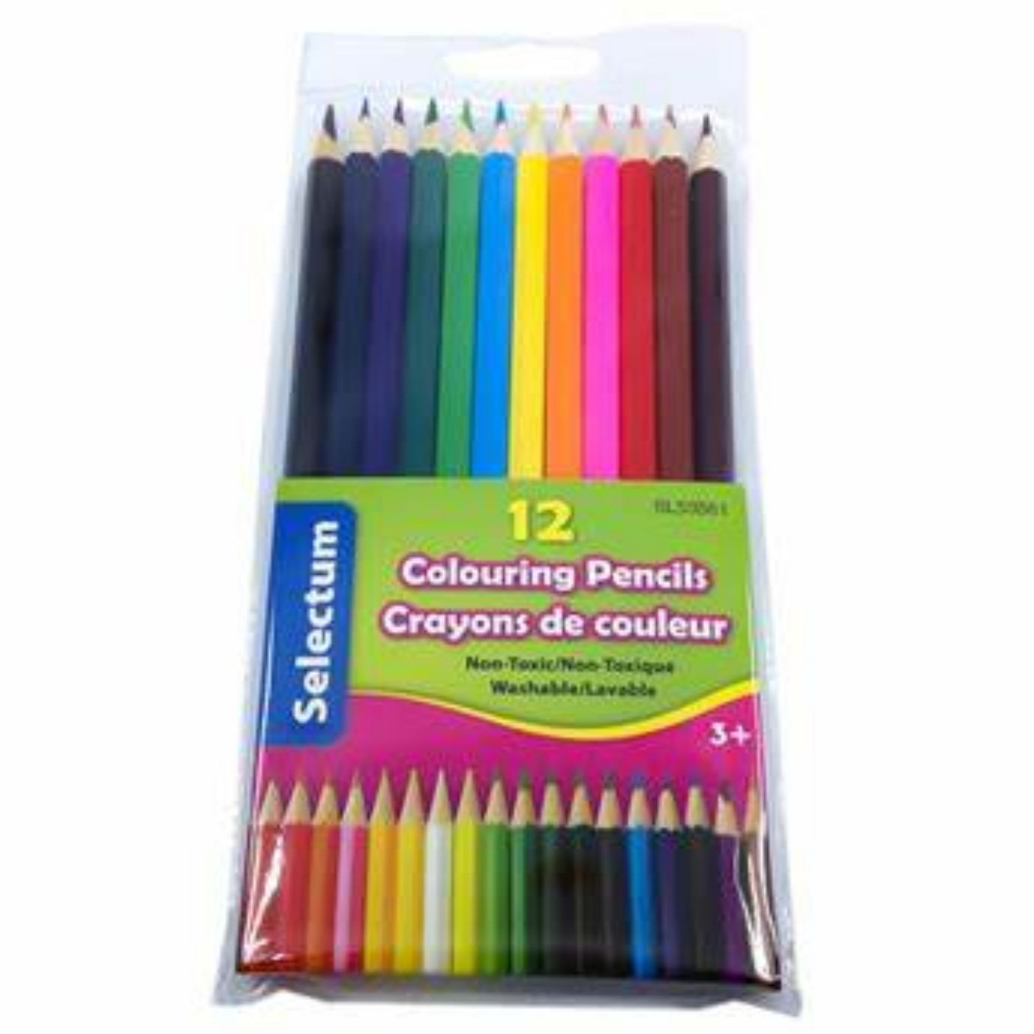 Selectum Colouring Pencils Set of 12 in plastic pouch