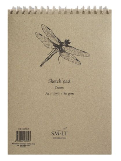 SM.LT authenticpad Coil Sketch Cream A4 80gsm 100shts **ND**