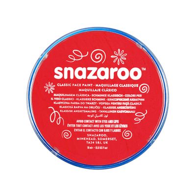 Snazaroo Classic Face Paint Clam Shell Package BRIGHT RED