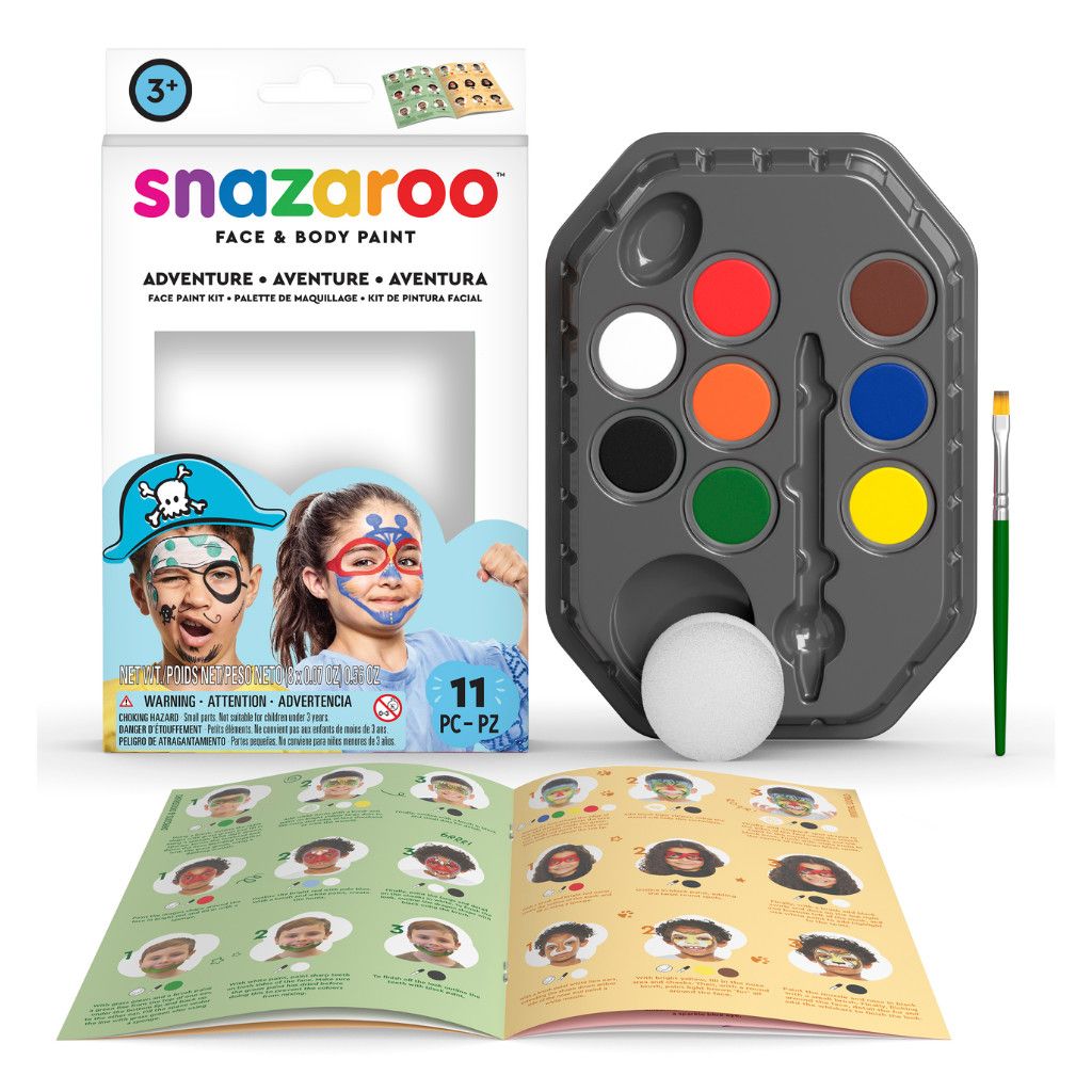 Snazaroo Face Painting Palette Kit Adventure