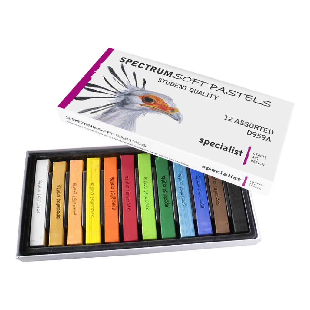 Spectrum Soft Pastels Student Quality Set of 12 Assorted