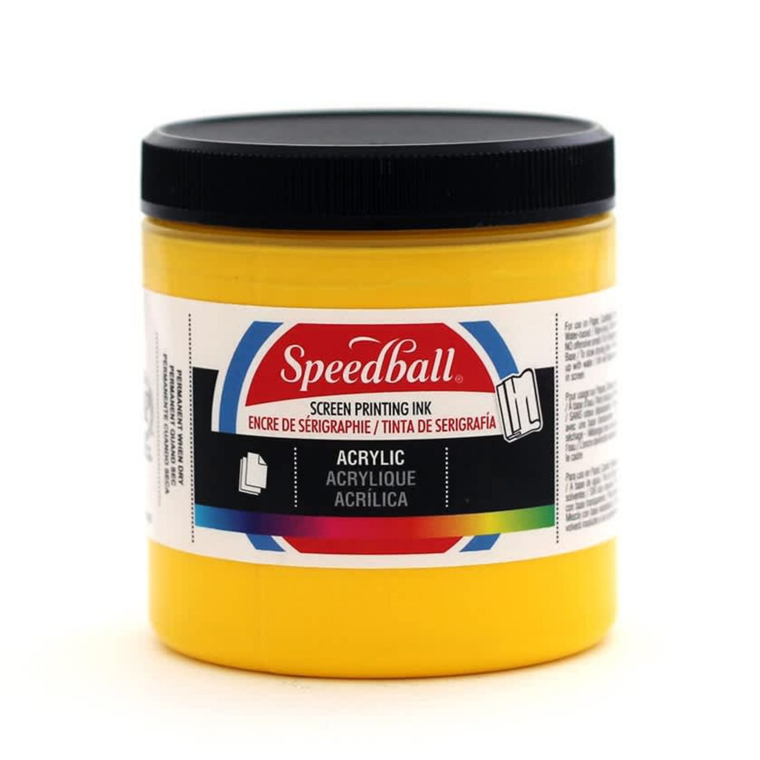 Speedball Acrylic Screen Printing Ink Medium Yellow 8oz.