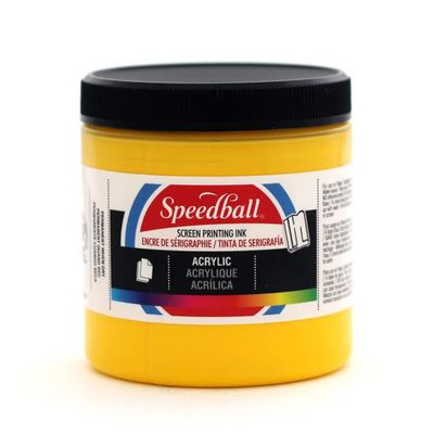 Speedball Acrylic Screen Printing Ink Medium Yellow 8oz.
