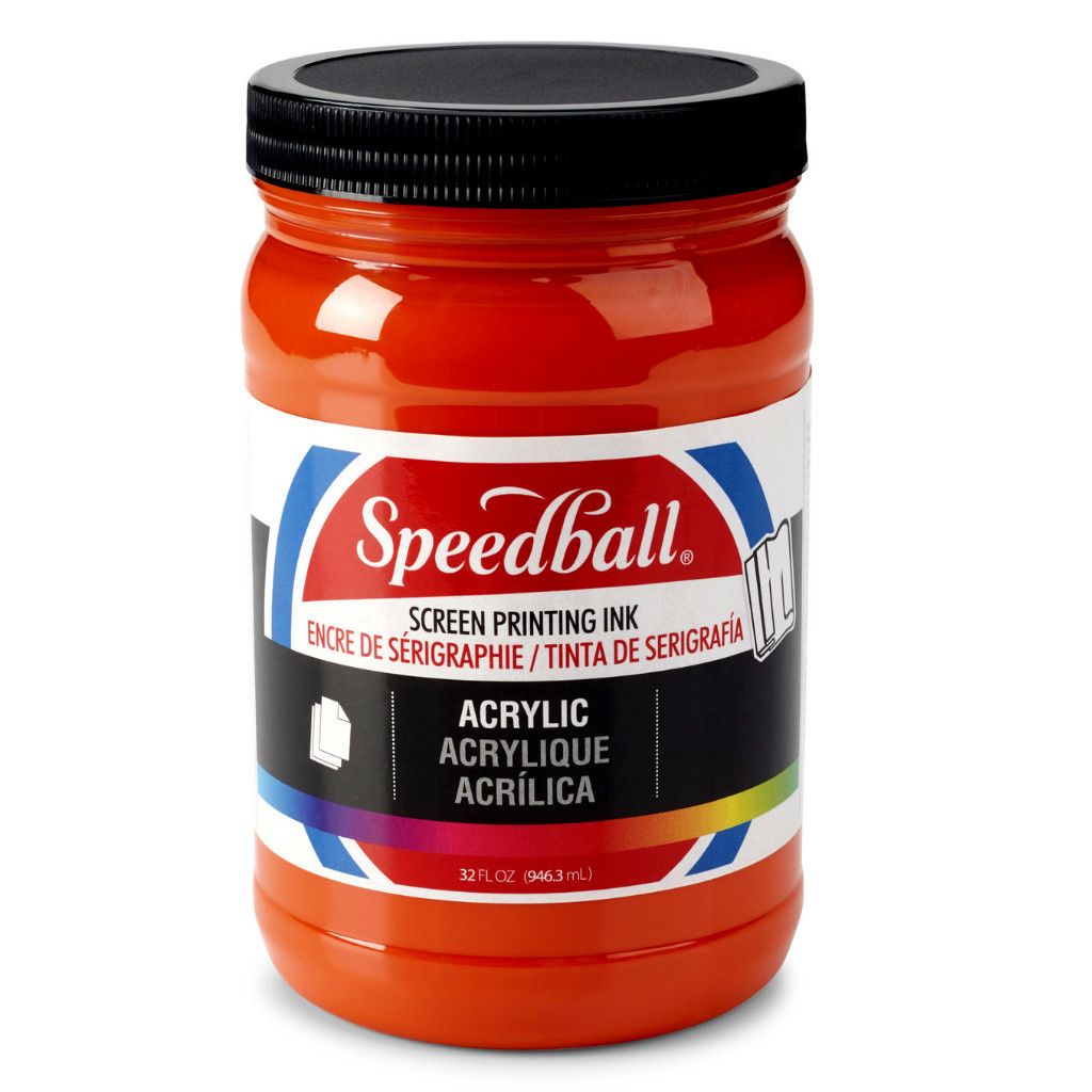 Speedball Acrylic Screen Printing Ink Orange 32oz. **SO**