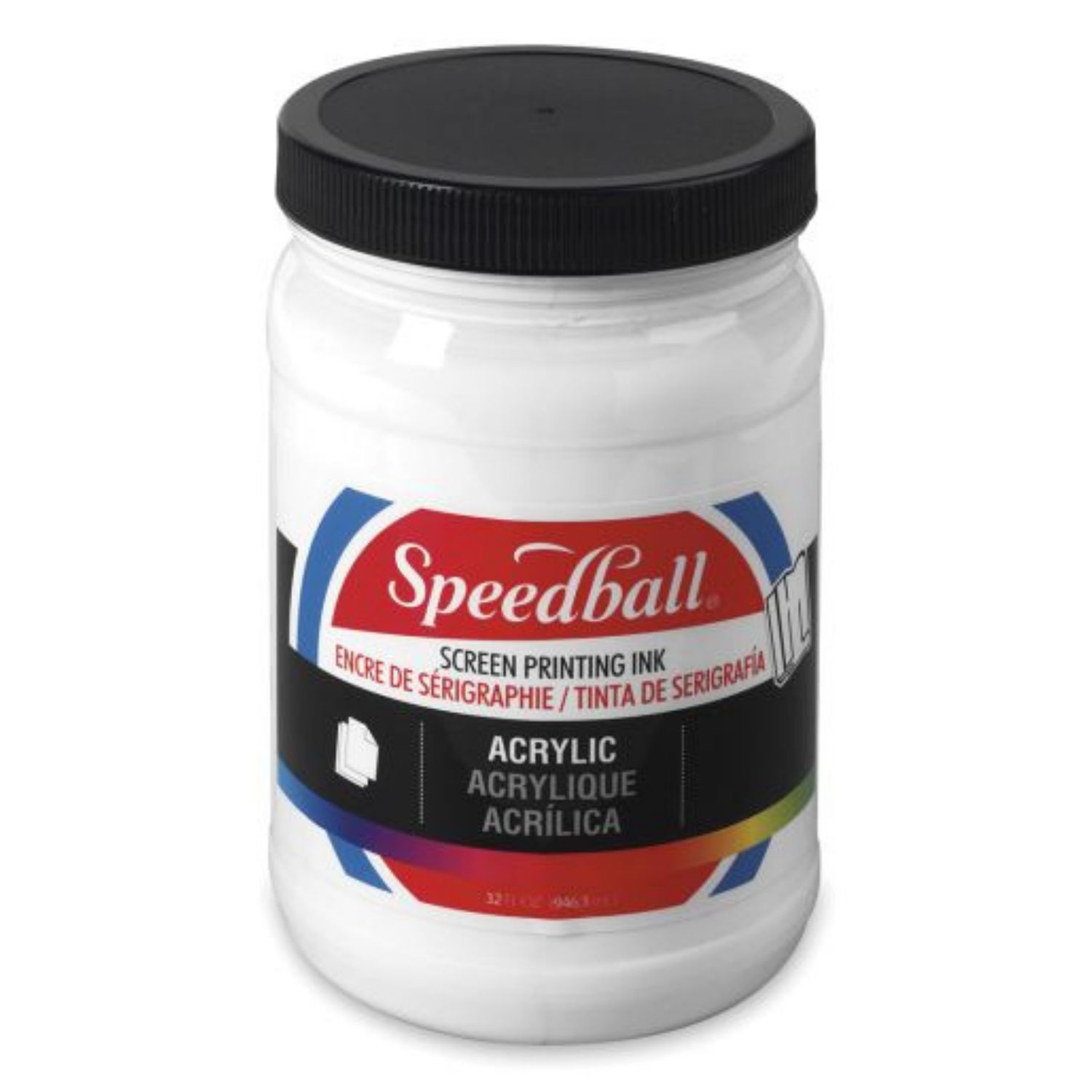 Speedball Acrylic Screen Printing Ink White 32oz.