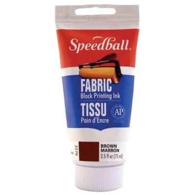 Speedball Block Printing Fabric Ink Brown 2.5oz 3576