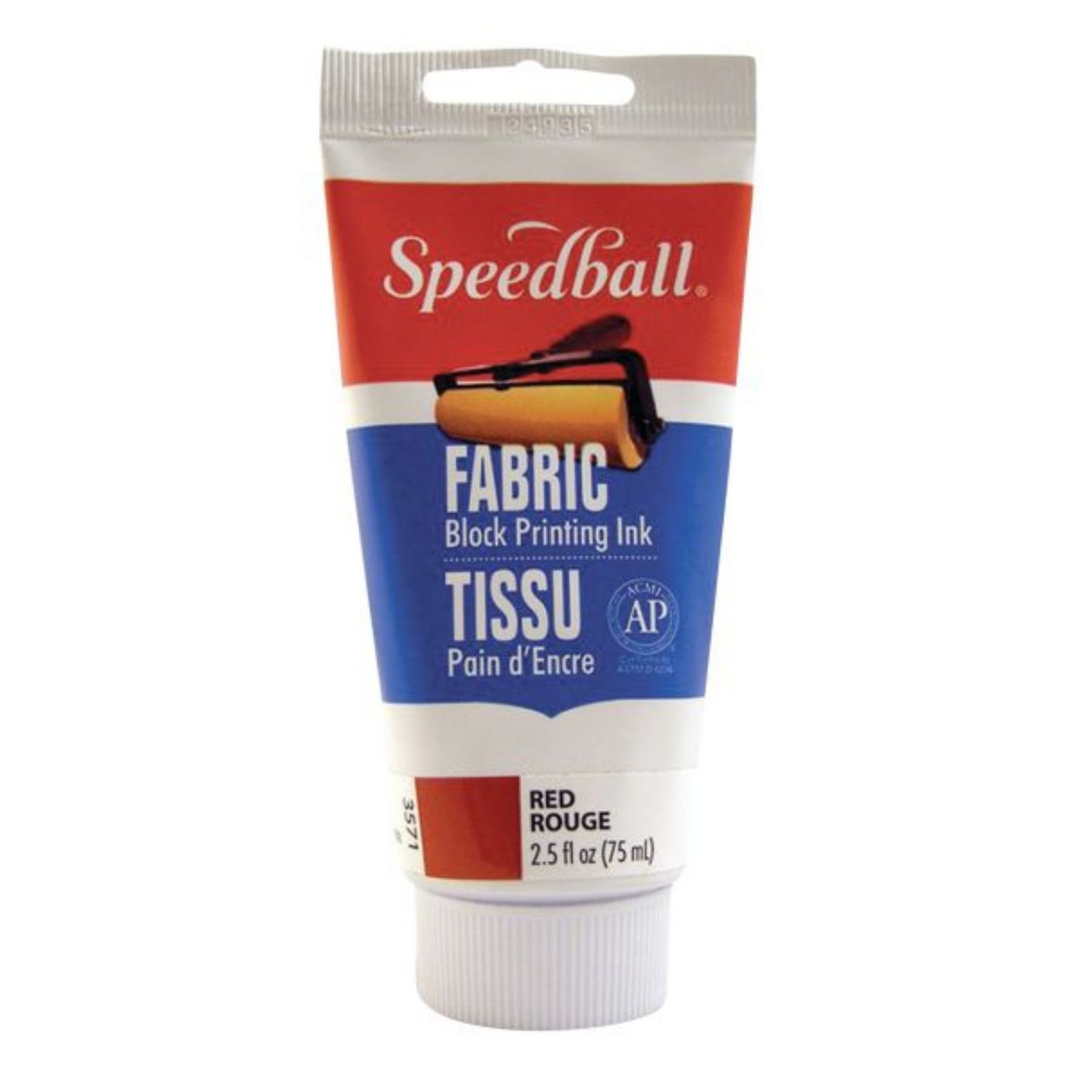 Speedball Block Printing Fabric Ink Red 2.5oz 3571