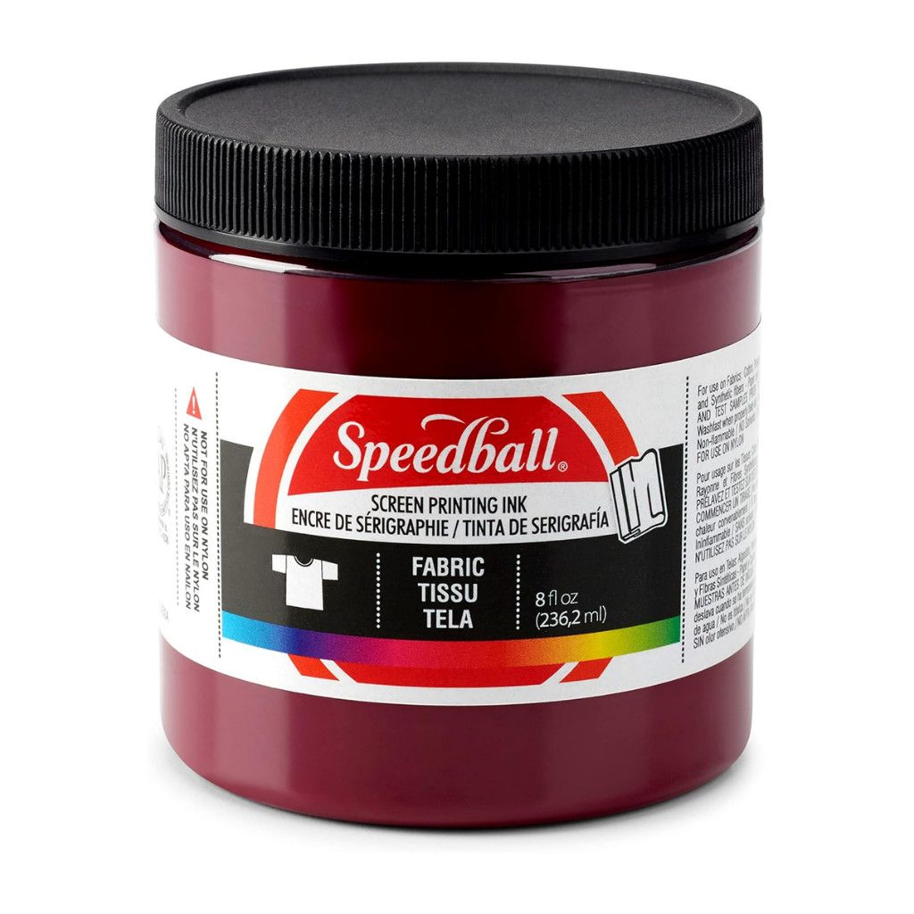 Speedball Fabric Screen Printing Ink Burgundy 8oz