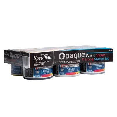 Speedball Opaque Fabric Screen Printing Starter Set