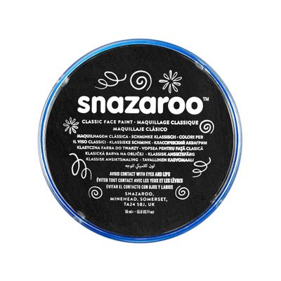 Snazaroo Classic Face Paint Clam Shell Package BLACK