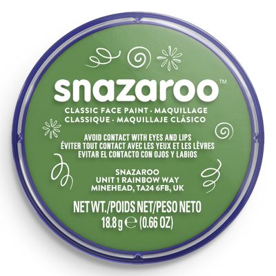 Snazaroo Classic Face Paint Clam Shell Package GRASS GREEN