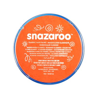 Snazaroo Classic Face Paint Clam Shell Package ORANGE