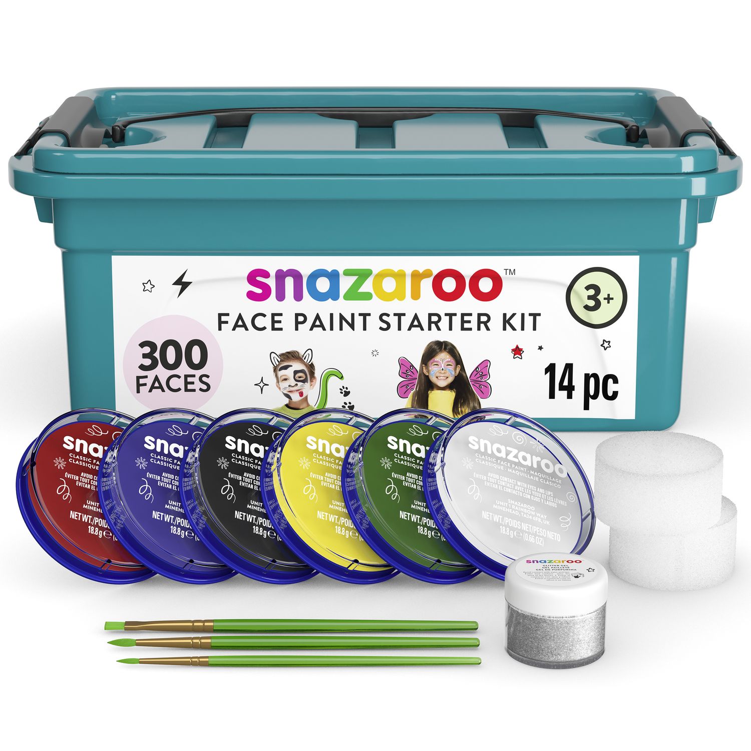 Snazaroo Face Paint Starter Kit w/ Carrying Case