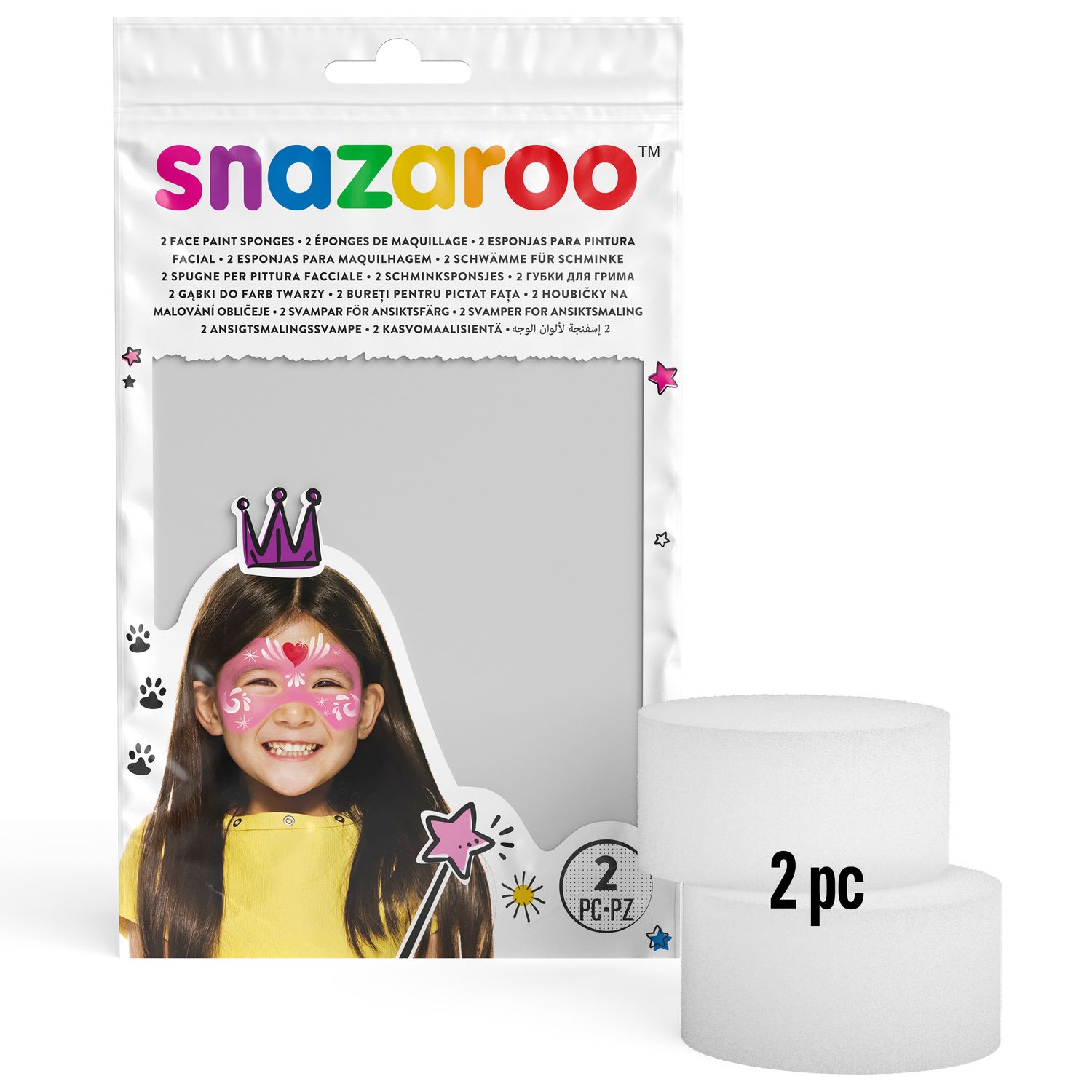 Snazaroo Sponge - High Density 2pk