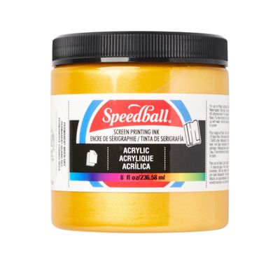 Speedball Acrylic Screen Printing Ink Gold 8oz.