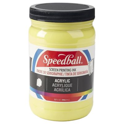 Speedball Acrylic Screen Printing Ink Primrose Yellow 32oz.