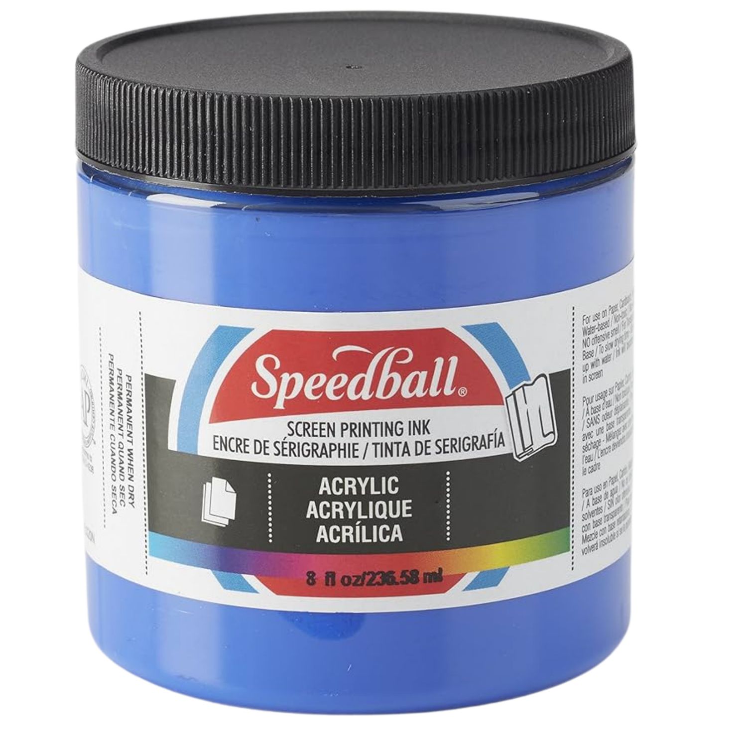 Speedball Acrylic Screen Printing Ink Ultra Blue 8oz.