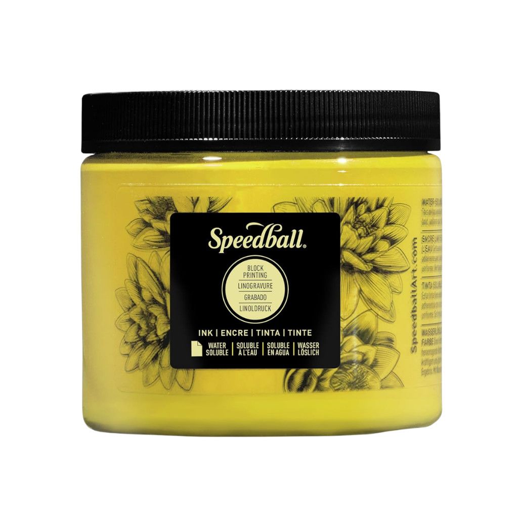 Speedball Block Printing Ink Yellow 16oz 3705