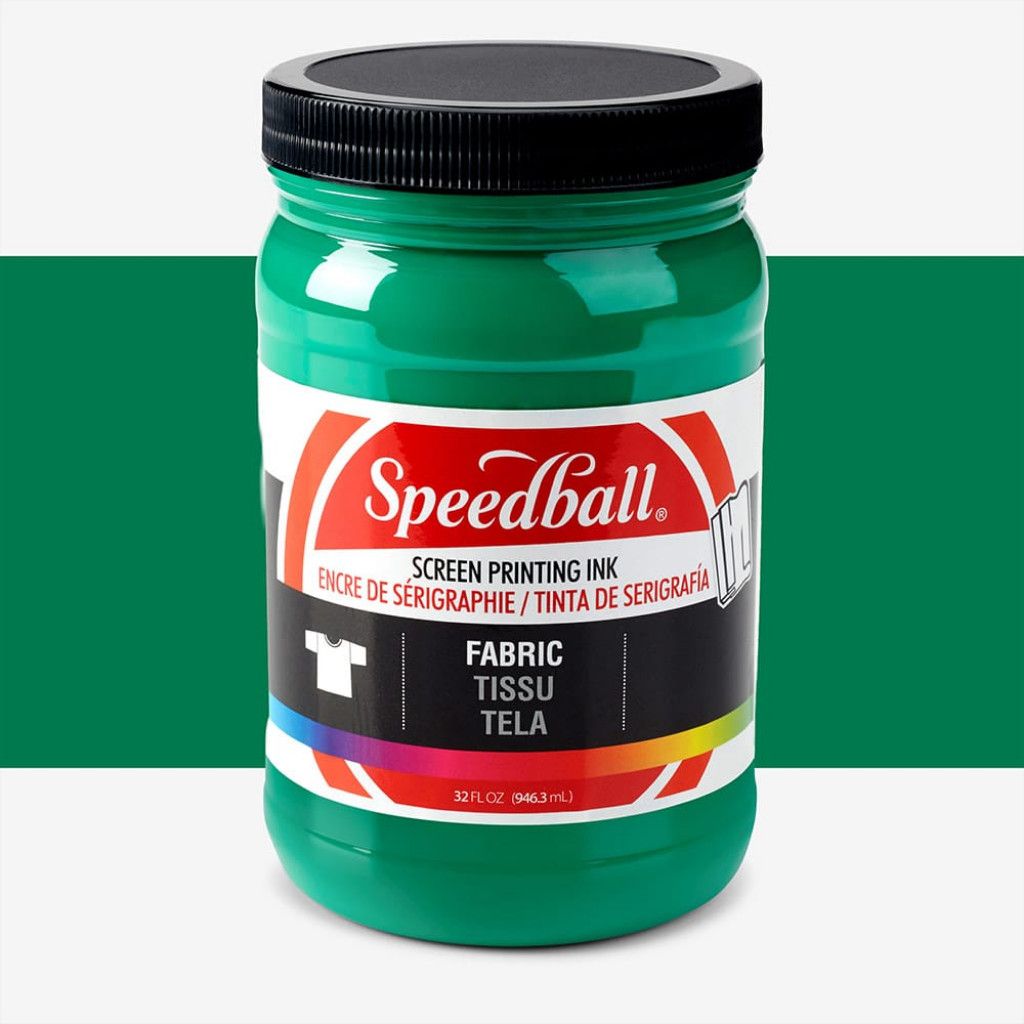 Speedball Fabric Screen Printing Ink Green 32oz