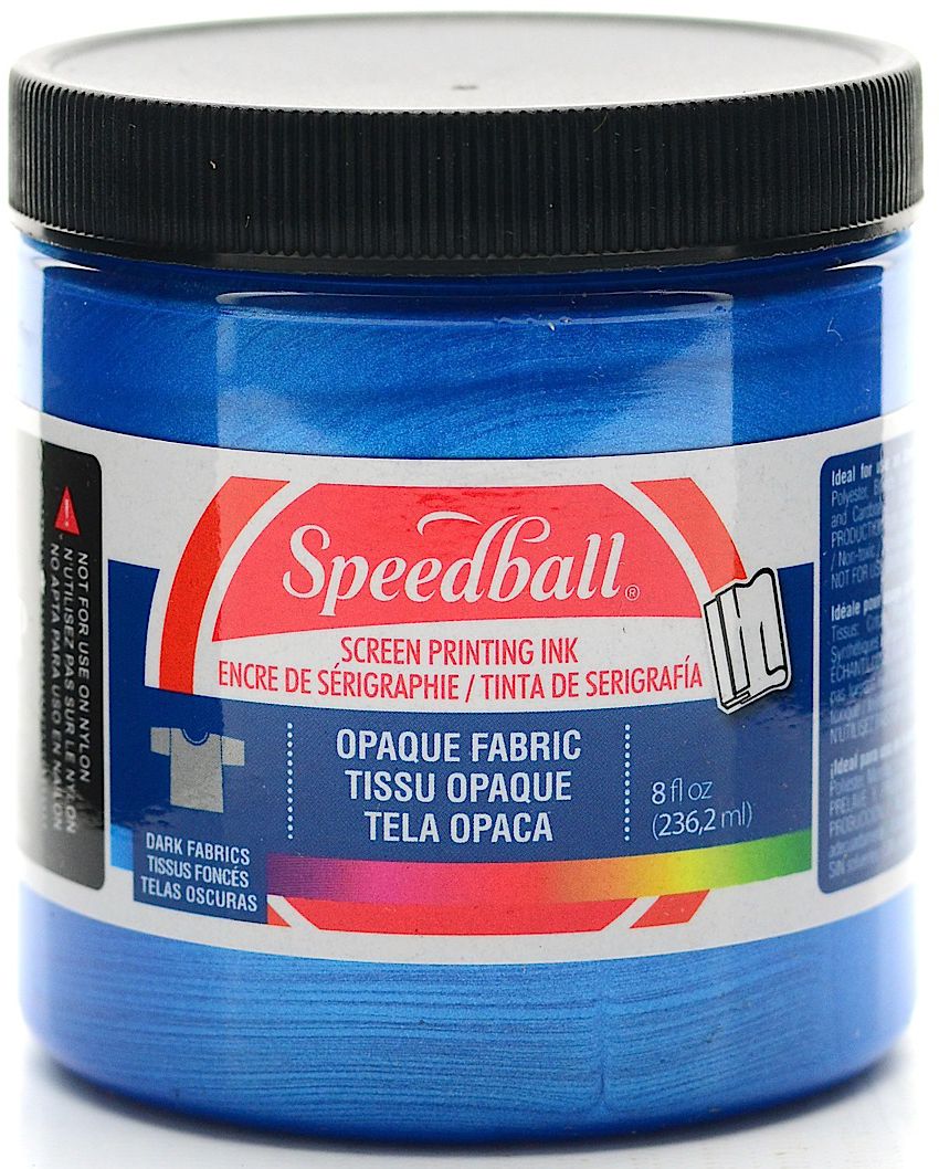 Speedball Fabric Screen Printing Ink Opaque Blue Topaz 8oz