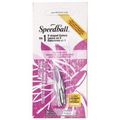 Speedball Lino Fine Cutters 1 Small V set of 2