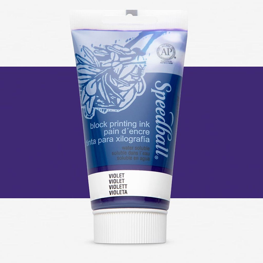 Speedball Water-Soluble Block Printing Ink 2.5oz Violet