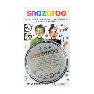 Snazaroo Classic Face Paint Clam Shell Package SILVER