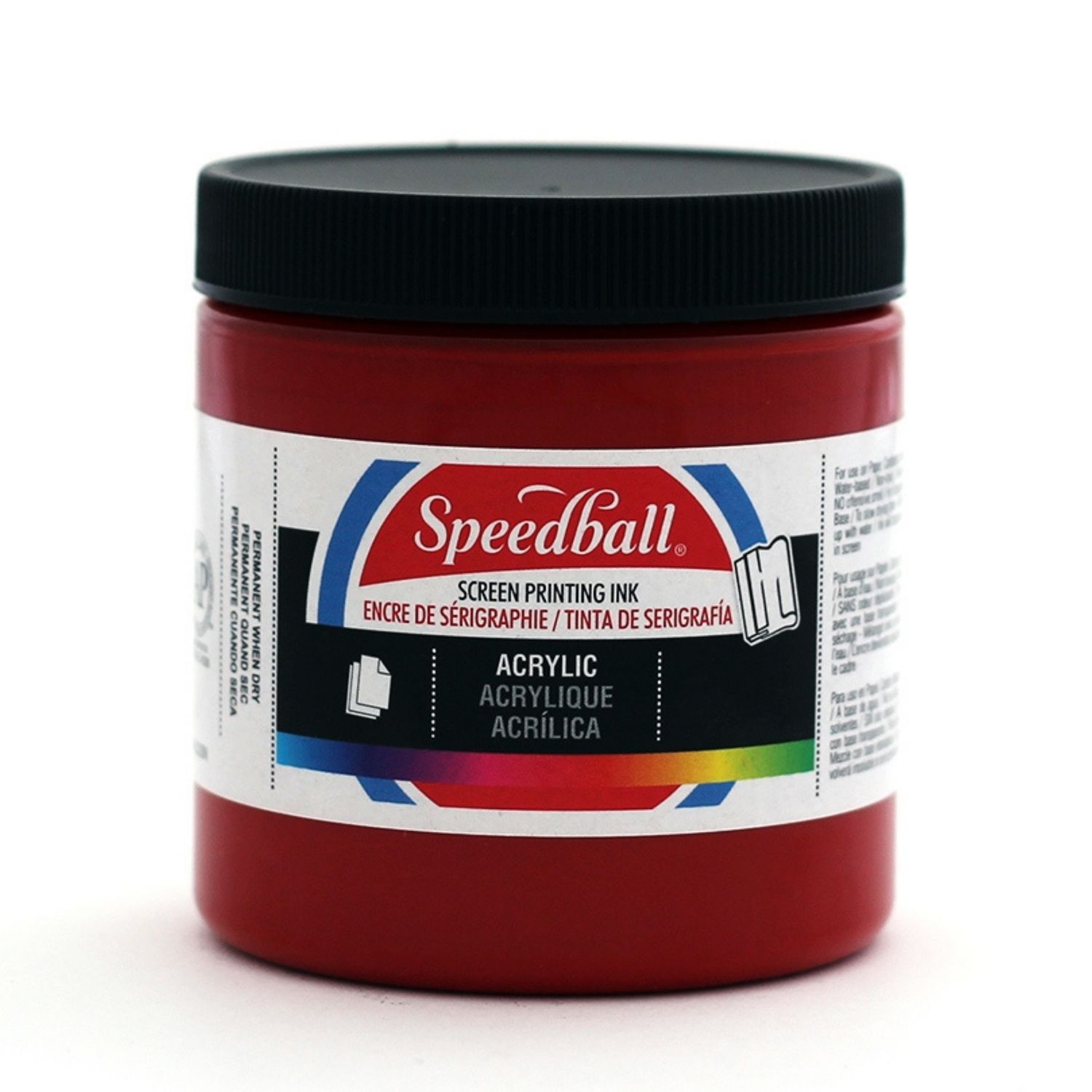 Speedball Acrylic Screen Printing Ink Dark Red 8oz.