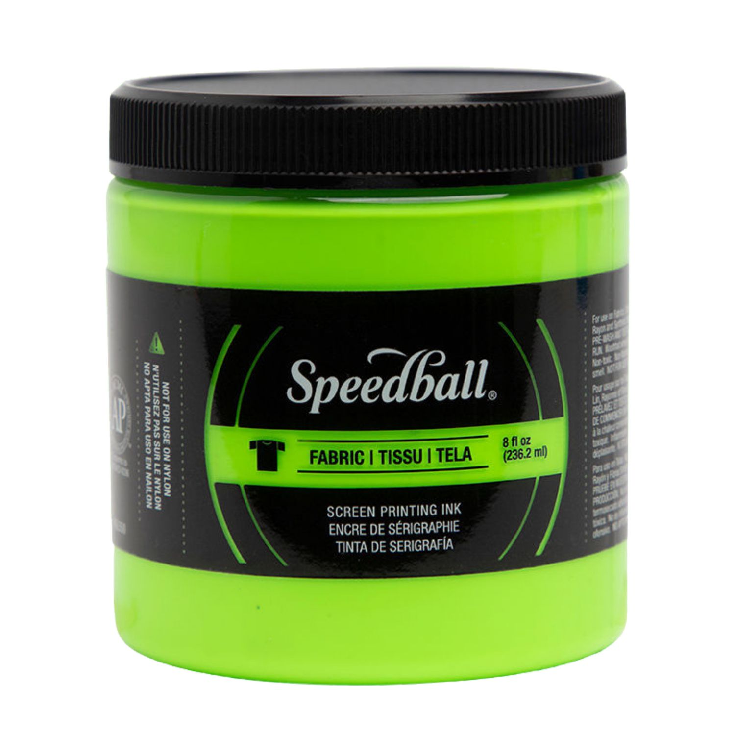 Speedball Acrylic Screen Printing Ink Fluorescent Lime Green 8oz.