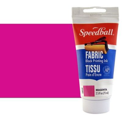 Speedball Block Printing Fabric Ink Magenta 2.5oz 3580