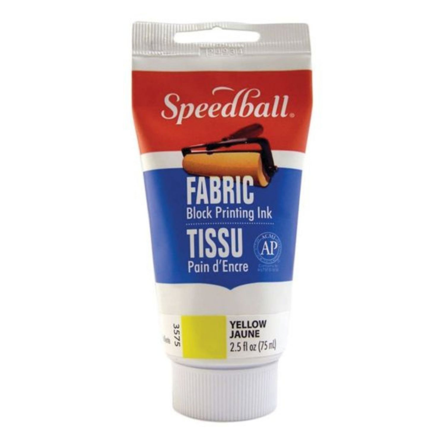Speedball Block Printing Fabric Ink Yellow 2.5oz 3575