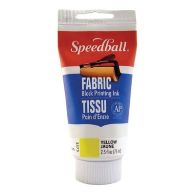 Speedball Block Printing Fabric Ink Yellow 2.5oz 3575