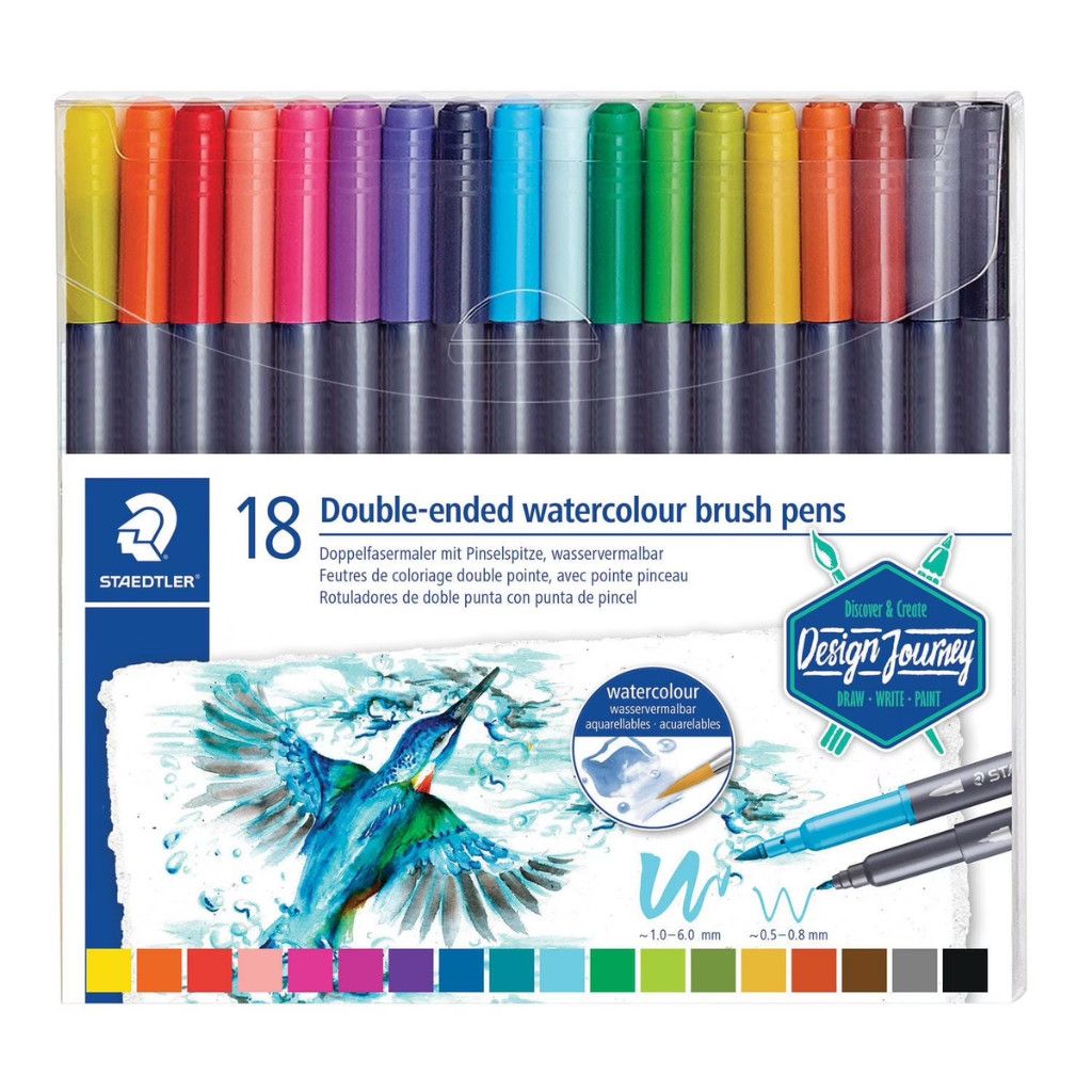Staedtler Doubled Ended Watercolour Brush 18 Set