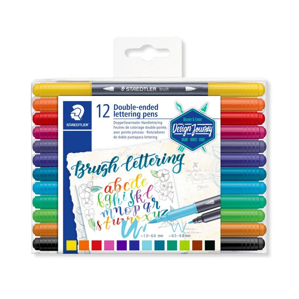 Staedtler Double-ended Lettering Pens Set of 12