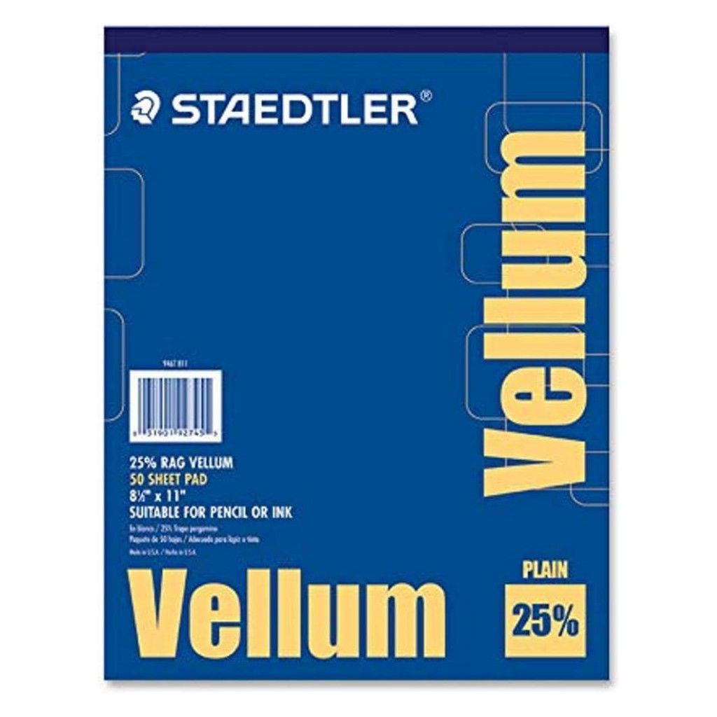 Staedtler Vellum Pad 8.5"x11" 25% Rag