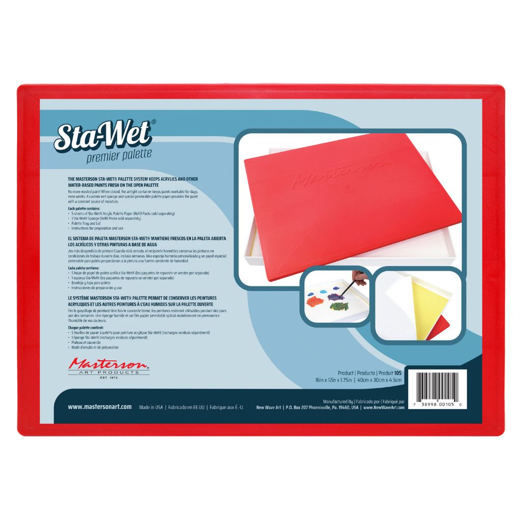 Masterson Sta-Wet Premier Palette 12x16